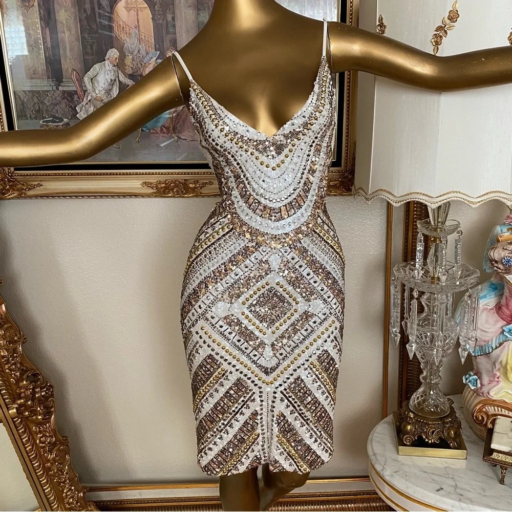 K&i Timeless Elegance Sequin Dress - Picture 1 of 13